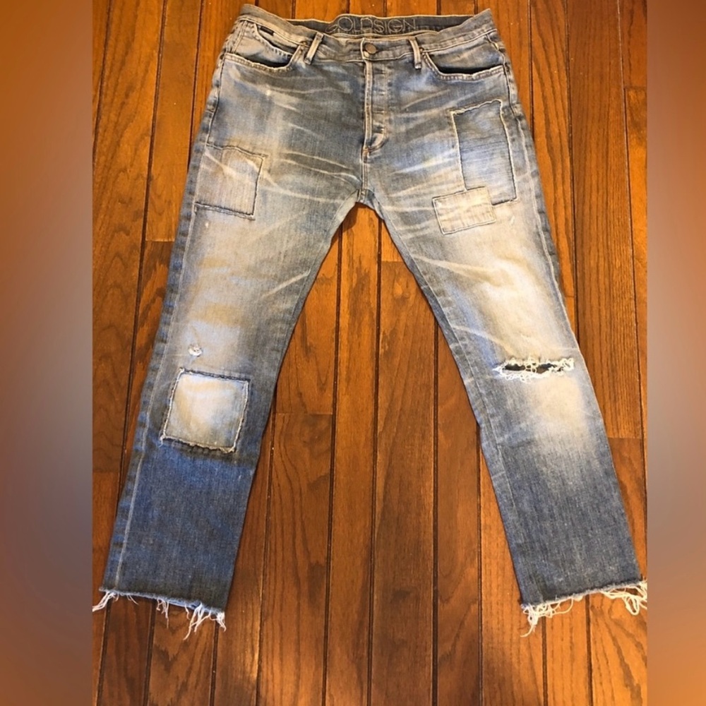 Goldsign Distressed Blue Jeans